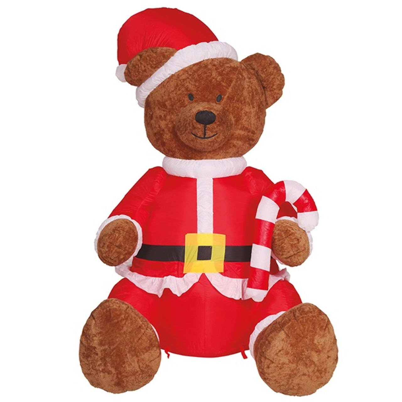 Urso Pai Natal Insuflável Luminoso