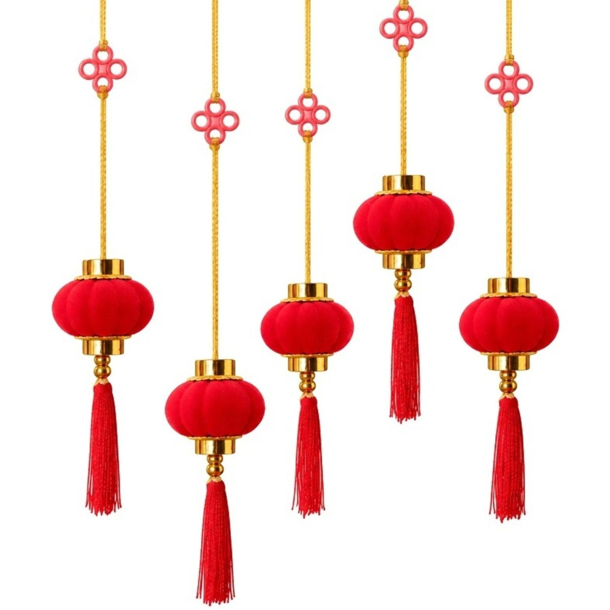 Pack de 10 Lanternas Chinesas Vermelhas