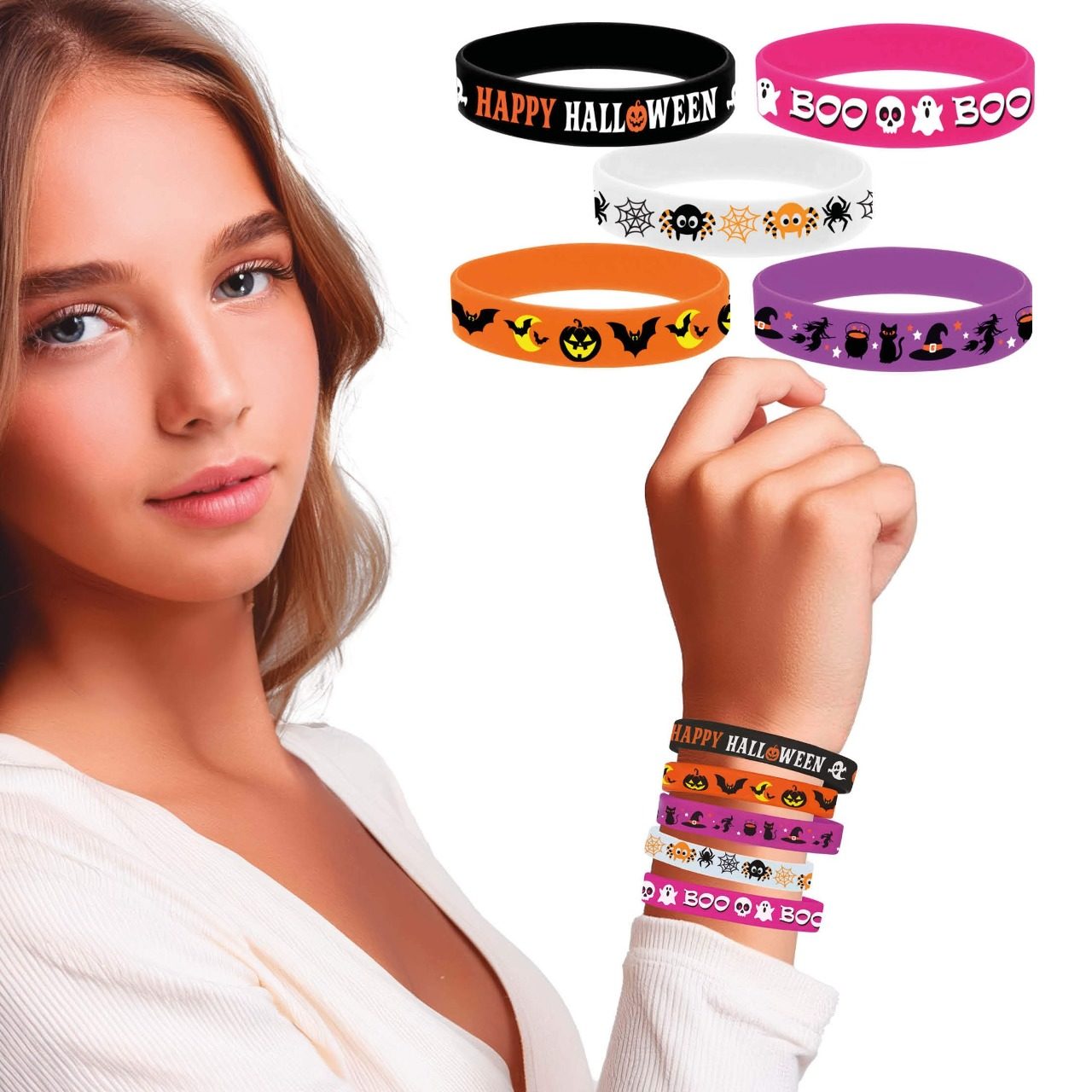 Pack de 5 Pulseiras Halloween