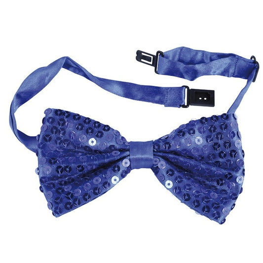 Laço Papillon Azul com Brilhantes