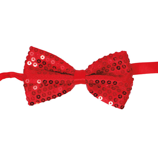 Laço Papillon Vermelho com Brilhantes