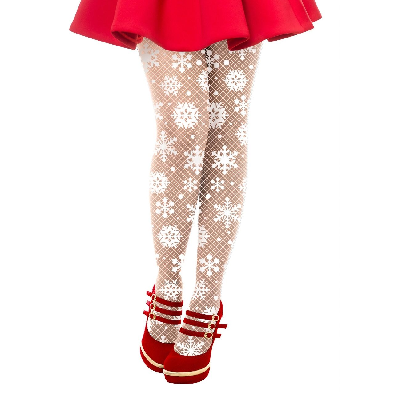 Collant de Natal Flocos de Neve