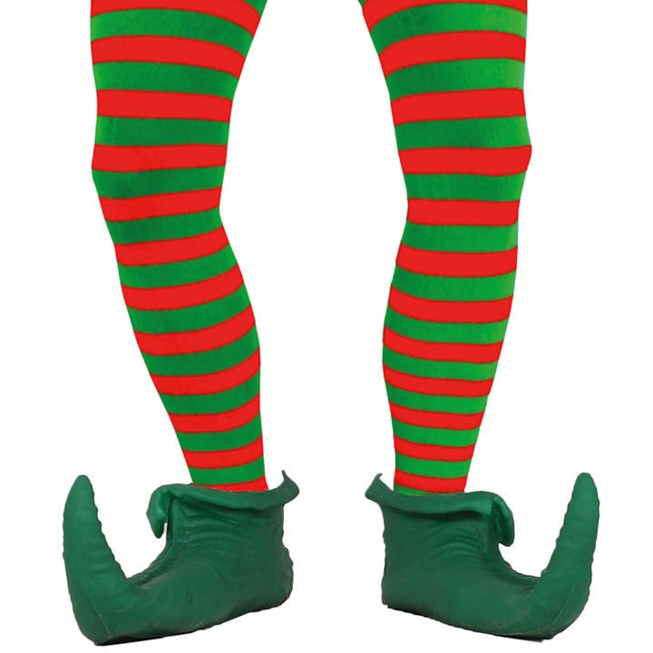 Collants Básico Listrado Vermelho e Verde