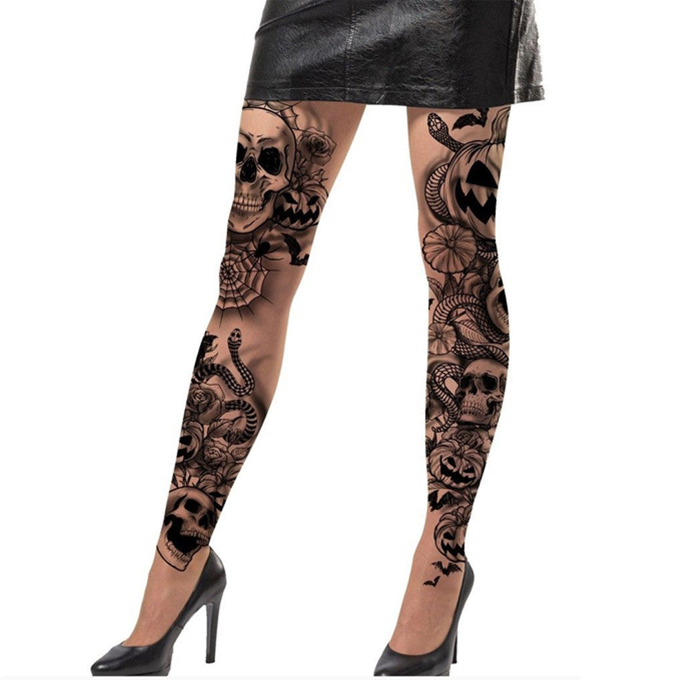 Collant com Tatuagens Sinistras
