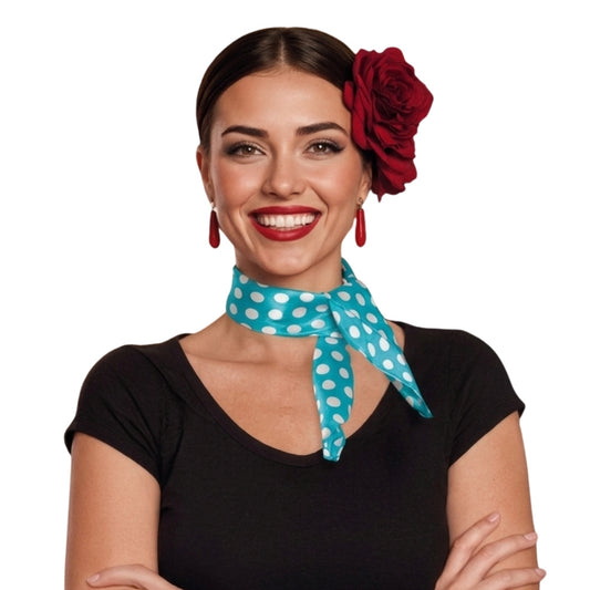 Lenço de Flamenca Azul