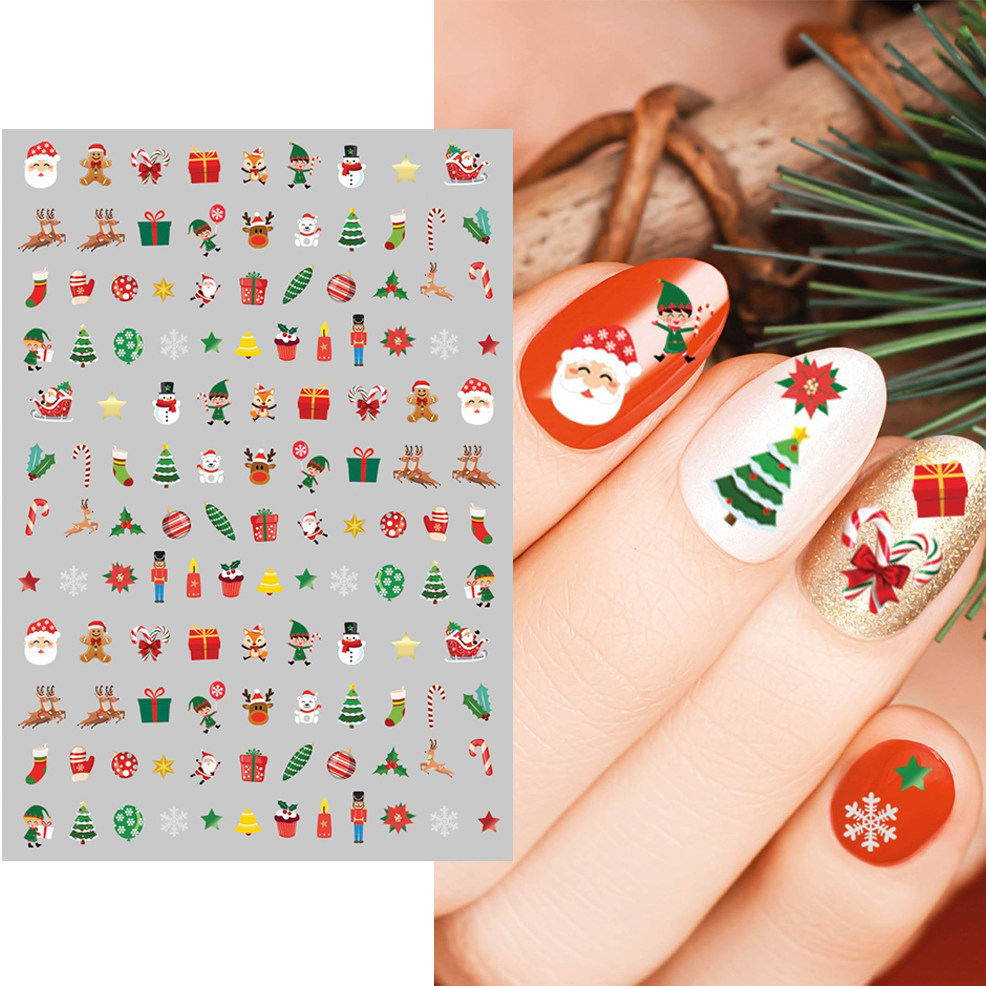 Autocolantes para Unhas de Natal