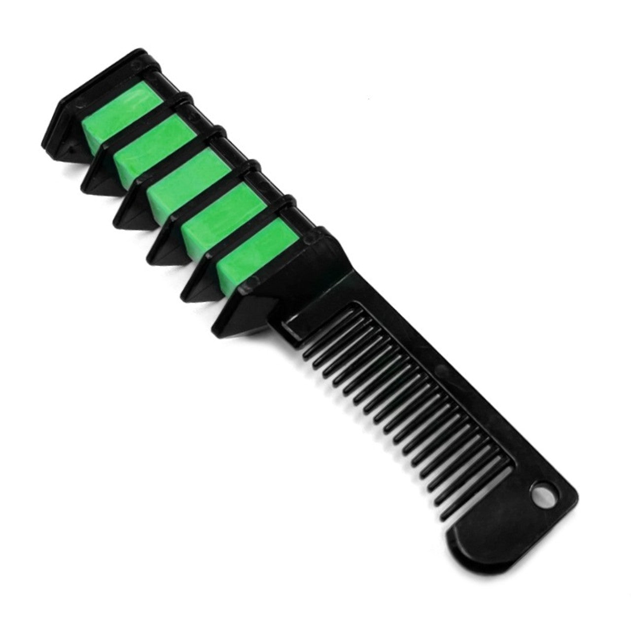 Pente de giz verde para cabelo