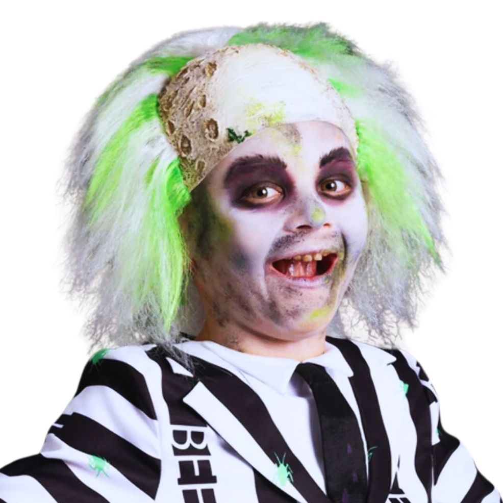 Peruca Beetlejuice™ Deluxe para infantil