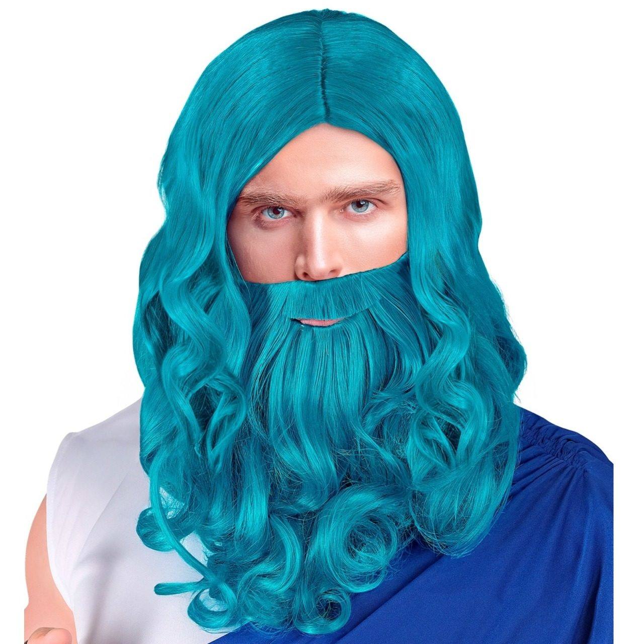 Peruca de Deus Grego Poseidon