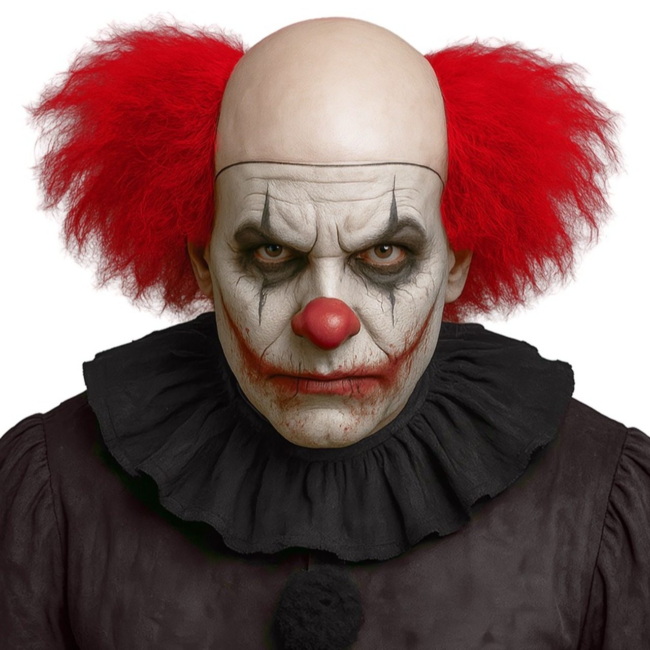 Peruca de Palhaço Assassino com Calvície