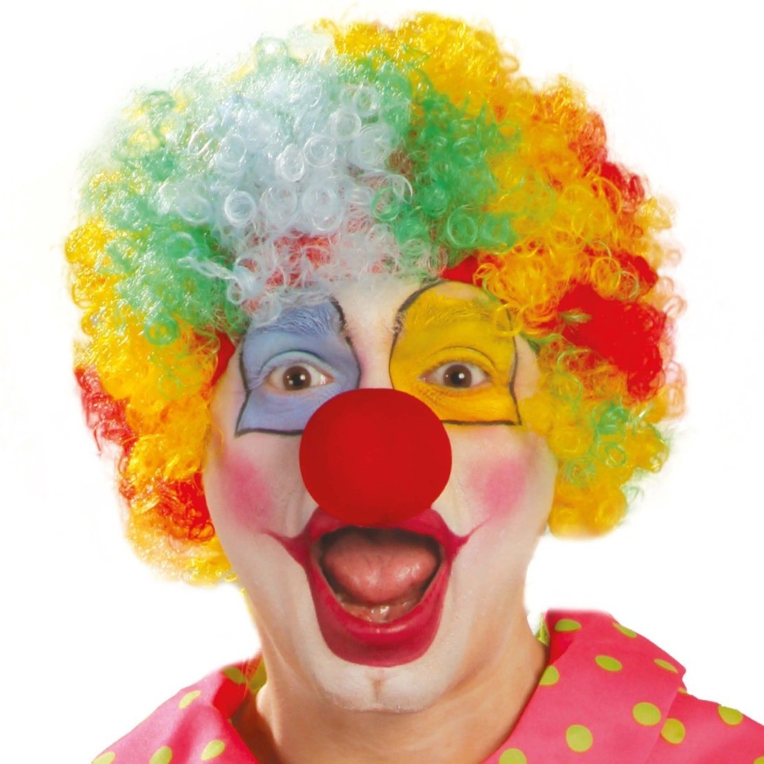 Peruca de Palhaço Multicolor