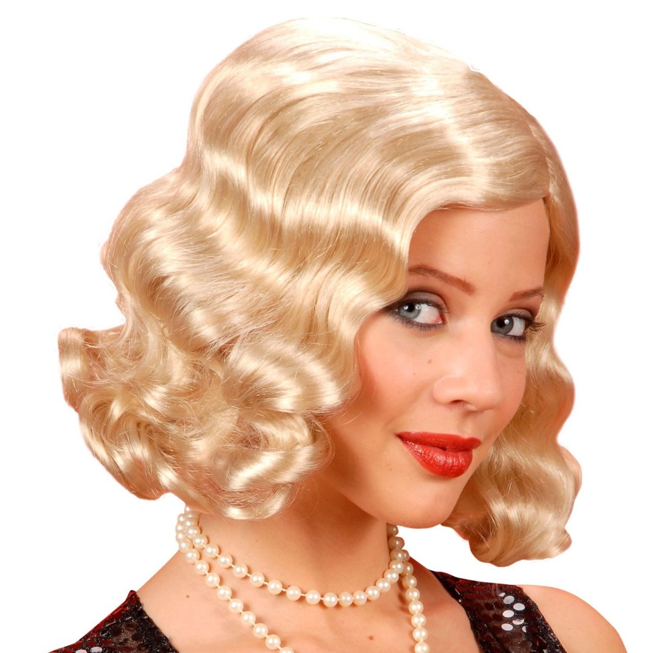 Peruca Loira Ondas Anos 20