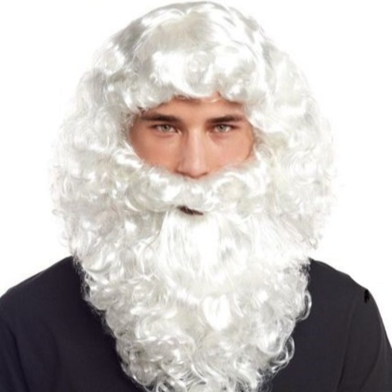 Peruca e barba branca de Rei Mago