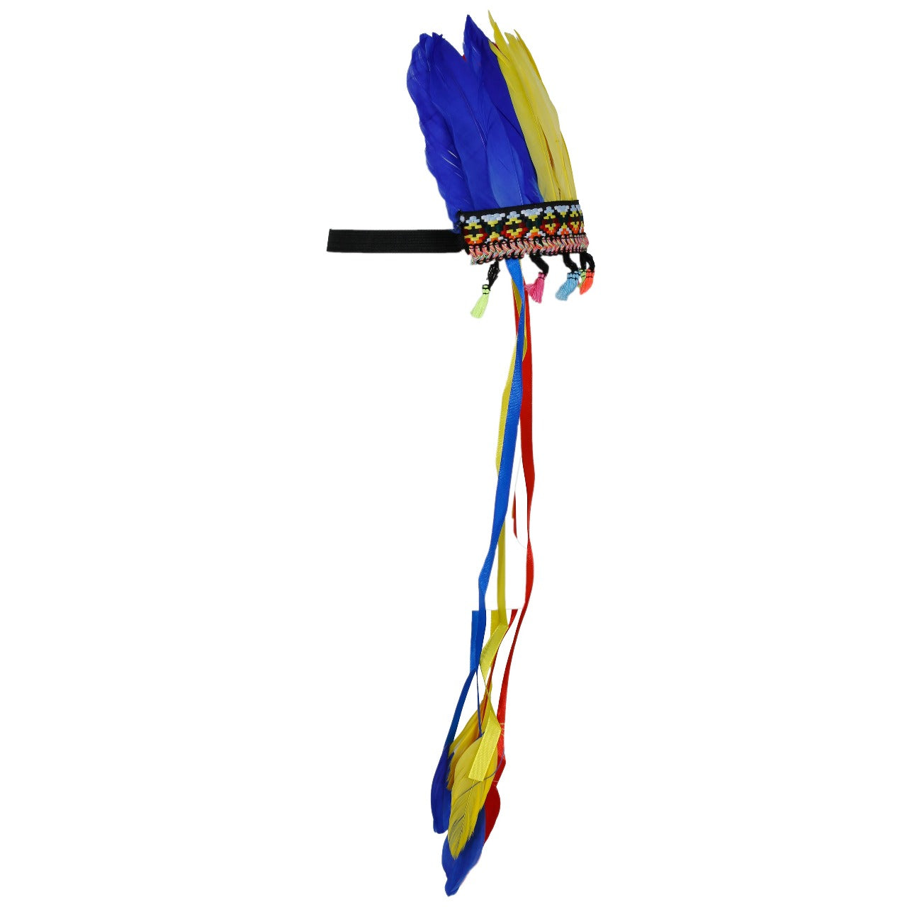 Bandolete de Índio Penas Coloridas
