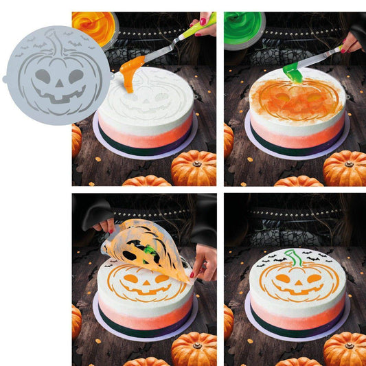 Modelo de Abóbora para Decoração de Bolo
