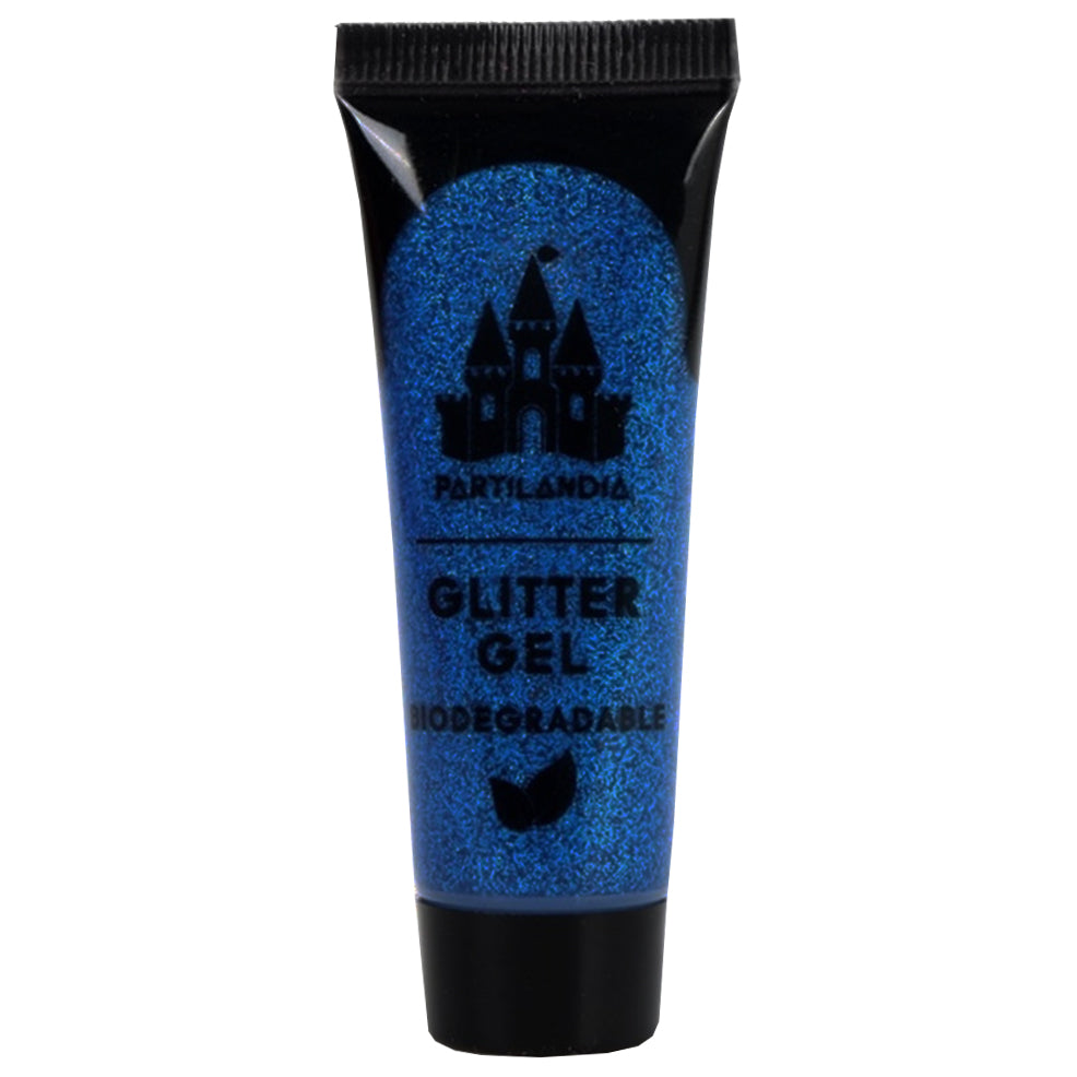 Purpurina em gel azul biodegradável
