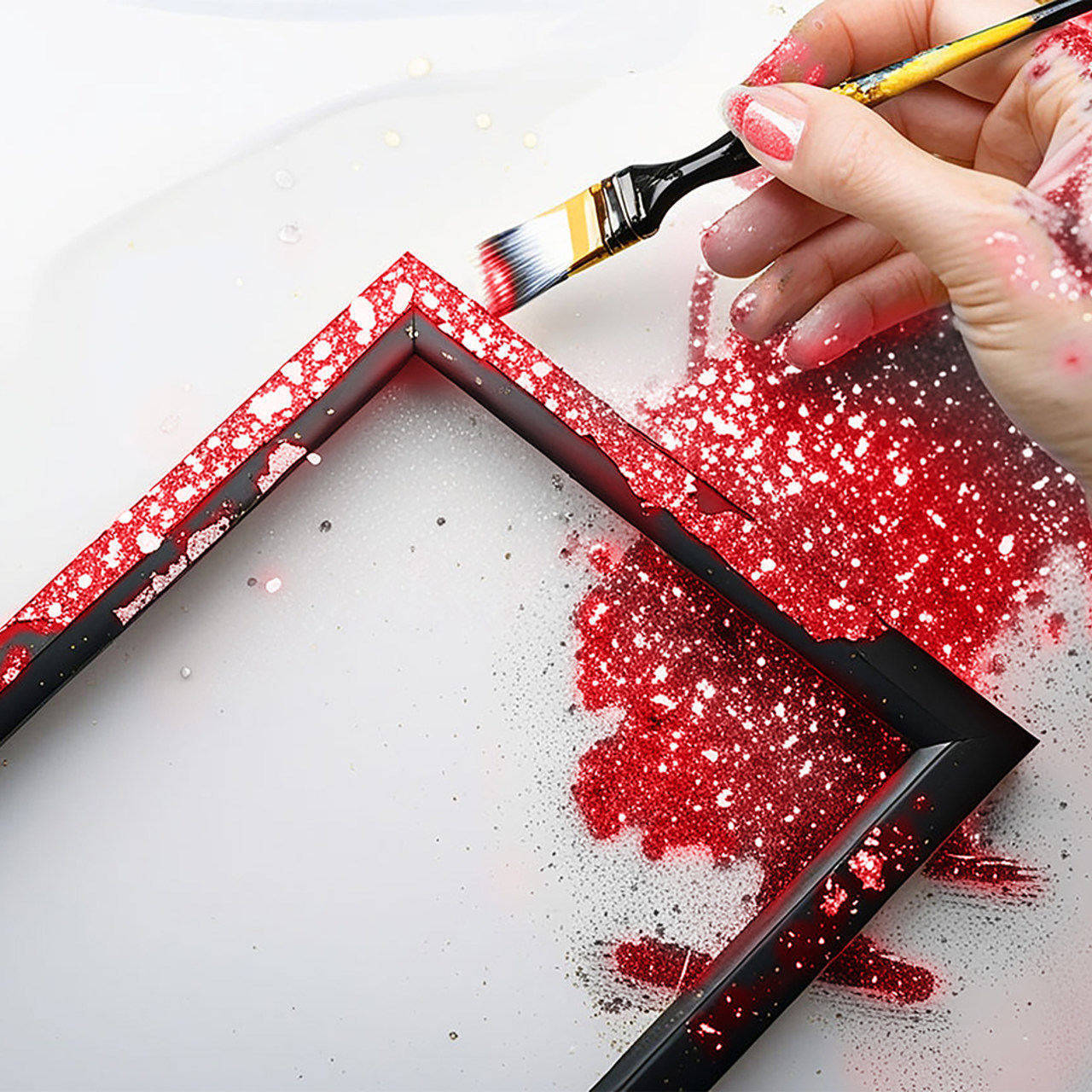Purpurina Glitter Biodegradável Vermelha