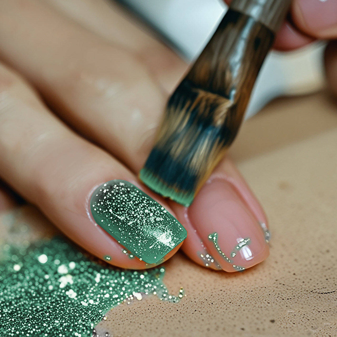Purpurina Glitter Biodegradável Verde