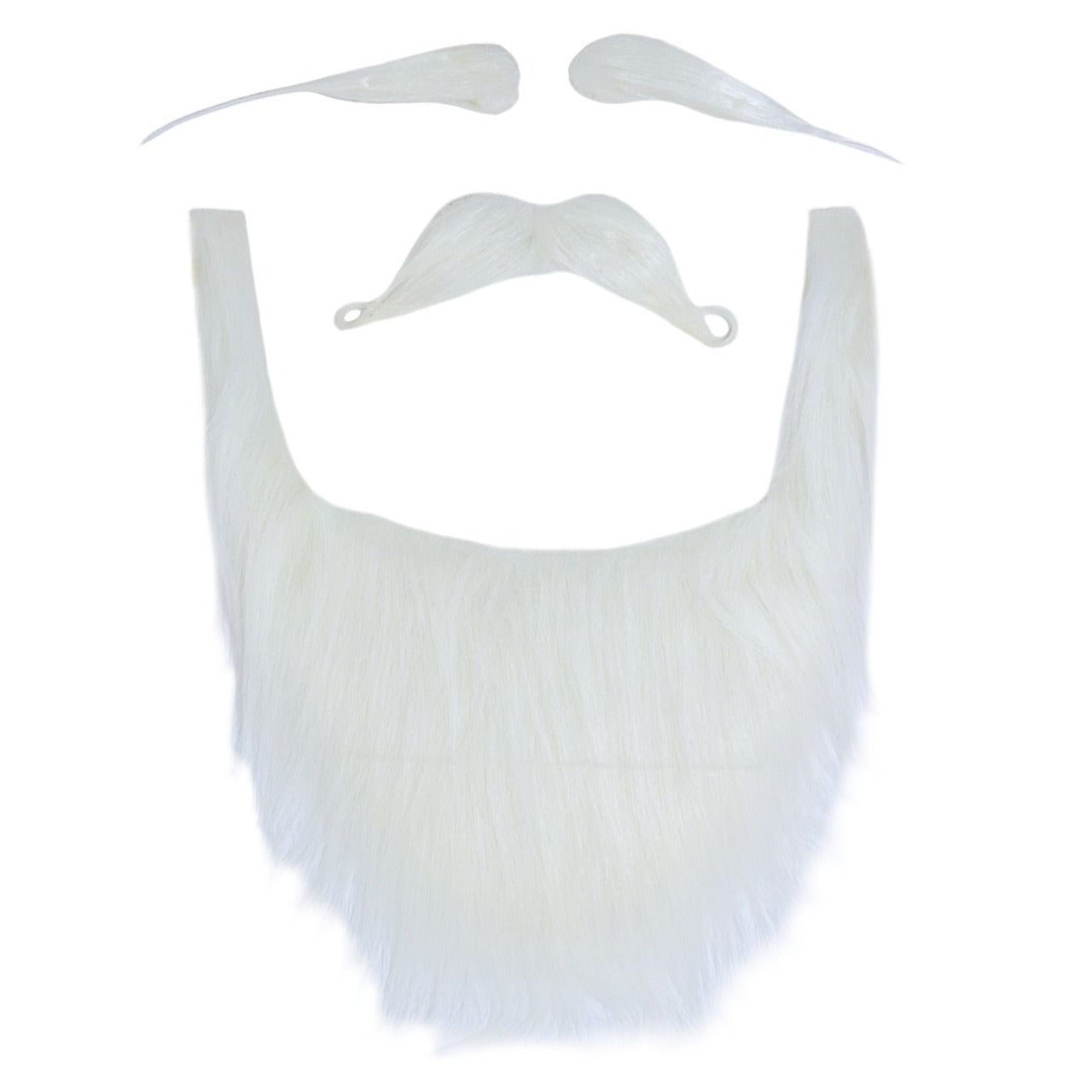 Conjunto de Pelos Branco Pai Natal