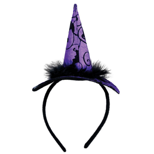 Chapéu Elegante de Bruxa Roxo