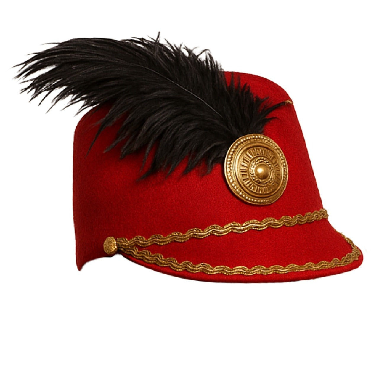 Chapéu de Majorette Vermelho e Preto