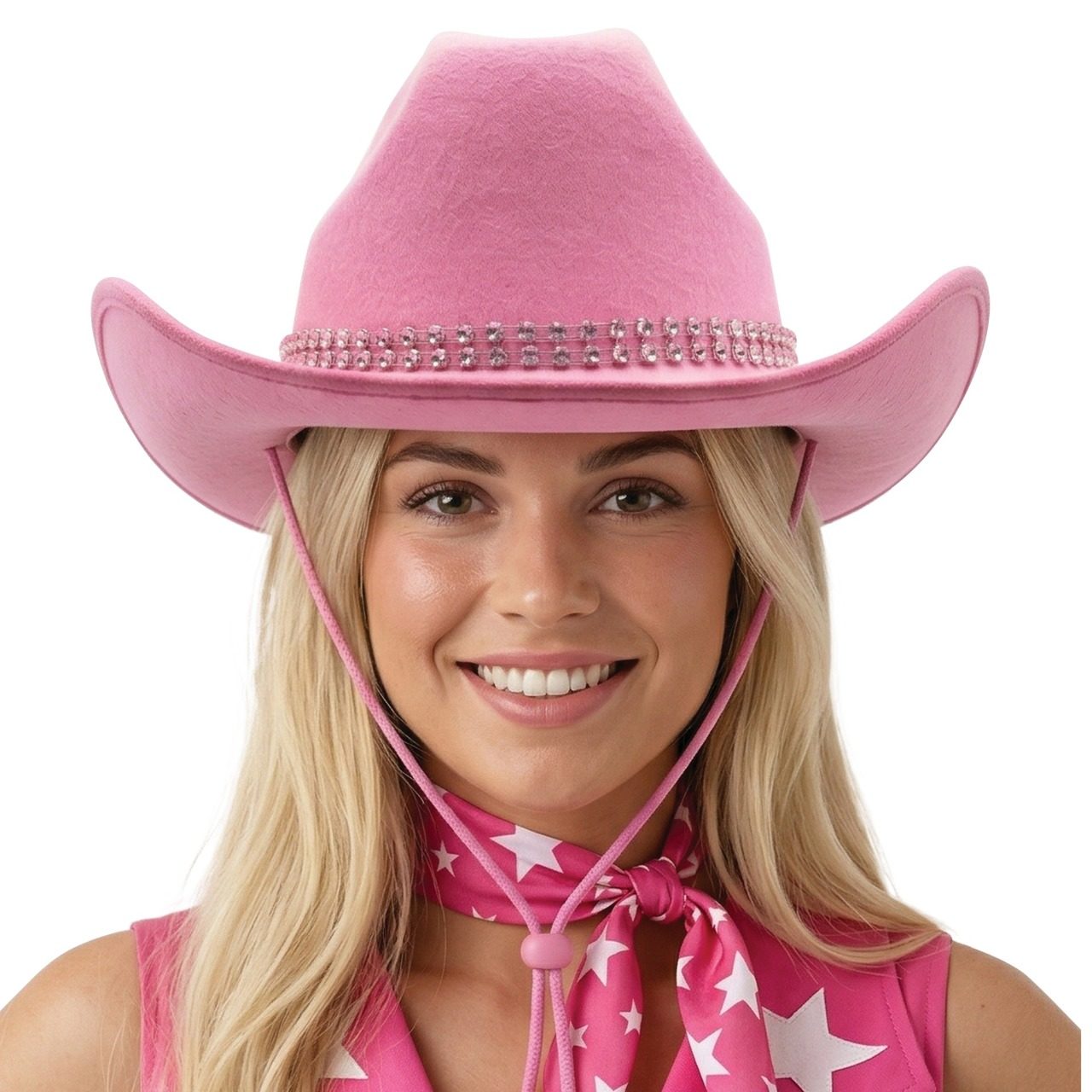 Chapéu de Cowboy Rosa Pedraria