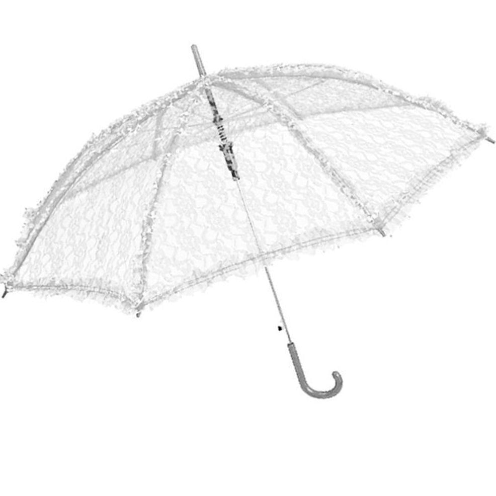 Sombrinha Branca de Renda