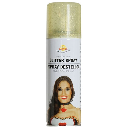 Spray de Cabelo com brilho dourado