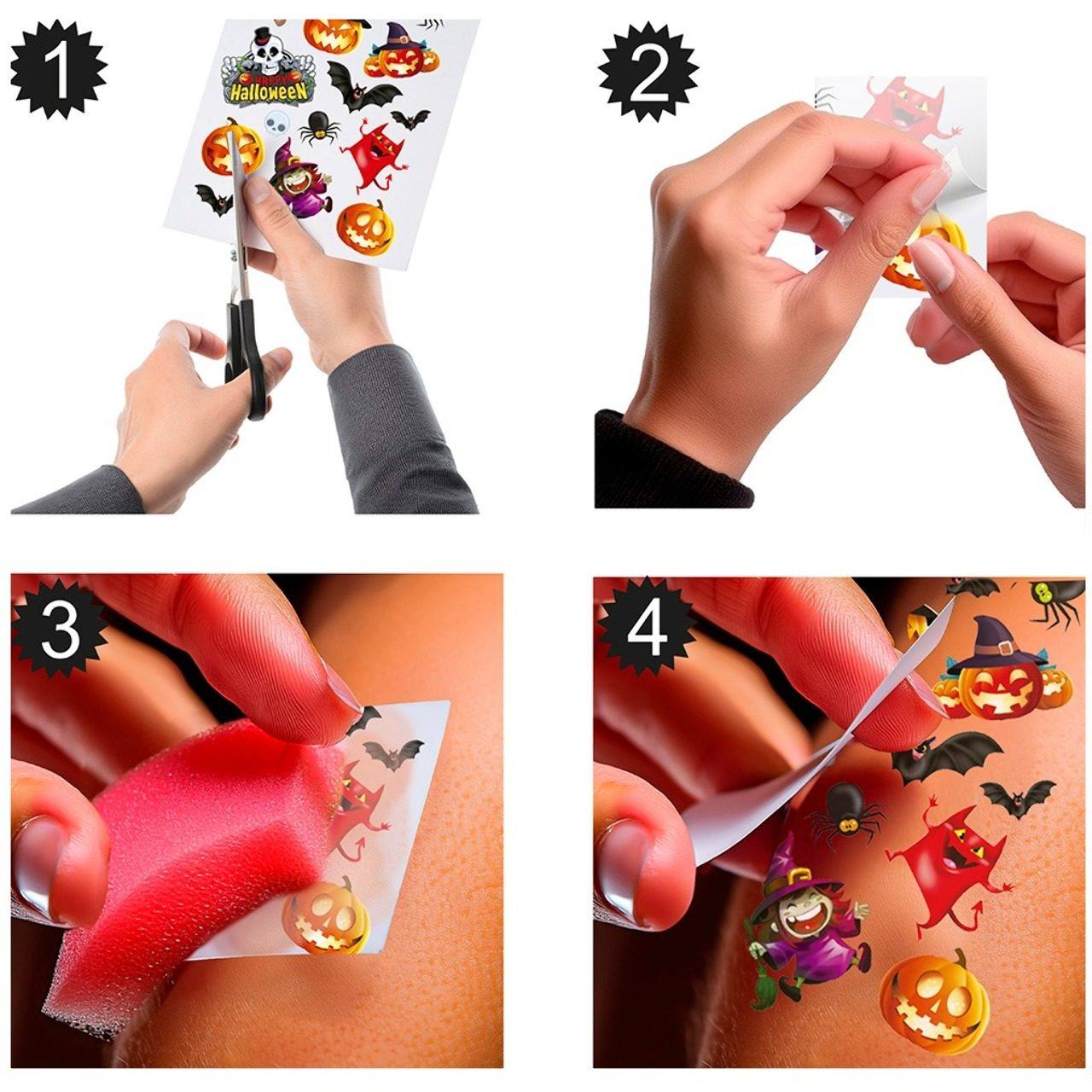 Tatuagens de Halloween Divertidas infantis
