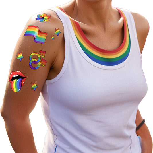 Tatuagens Multicoloridas de Orgulho Gay
