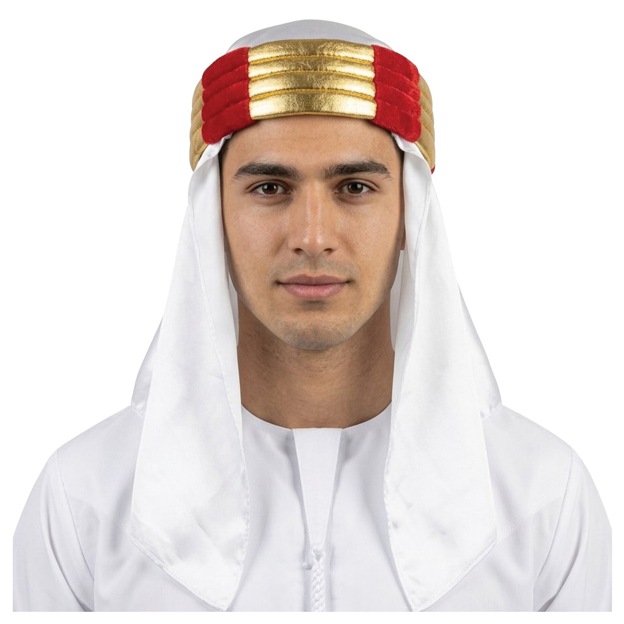 Turbante de Príncipe Árabe Branco