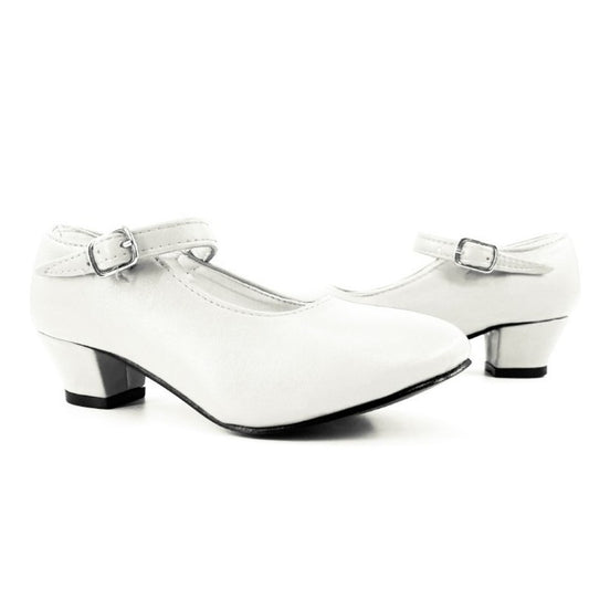 Sapatos de Flamenco Brancos Lisos