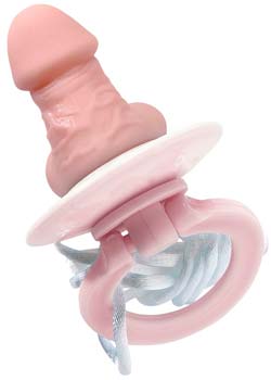 Chupeta com a forma de Pénis