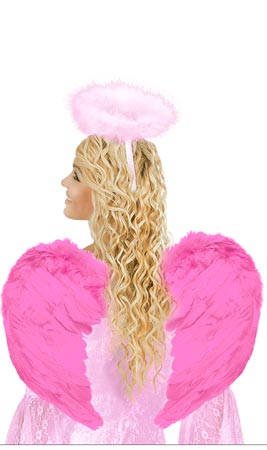 Asas de Coração Cor-de-Rosa