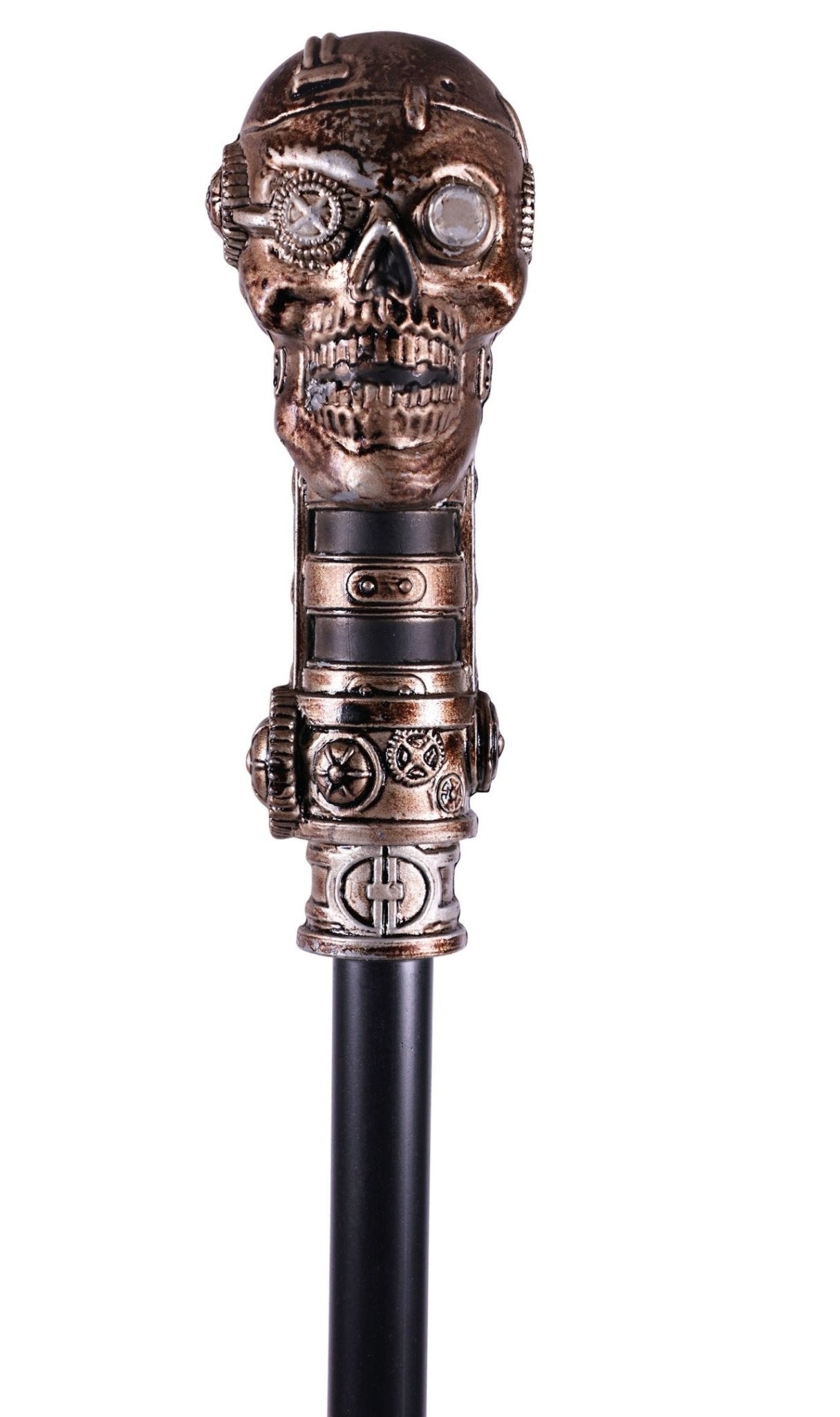 Bastão de steampunk com Caveira