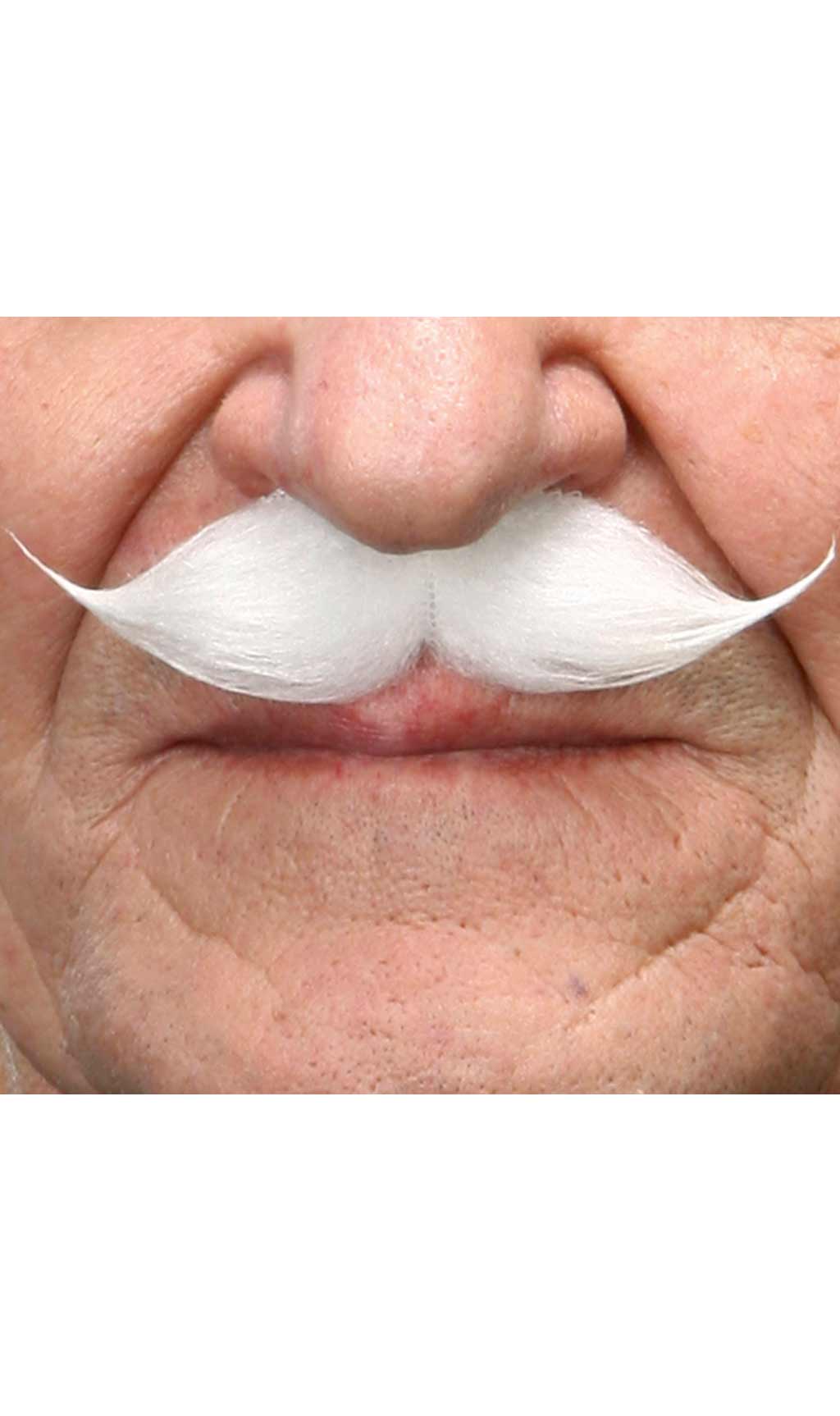 Bigode Branco Profissional 003-MD