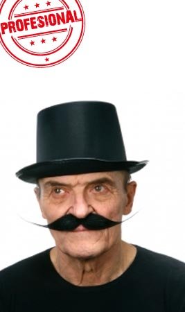 Bigode Preto Profissional 023-LH