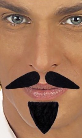 Bigode e Barbicha de Mosqueteiro