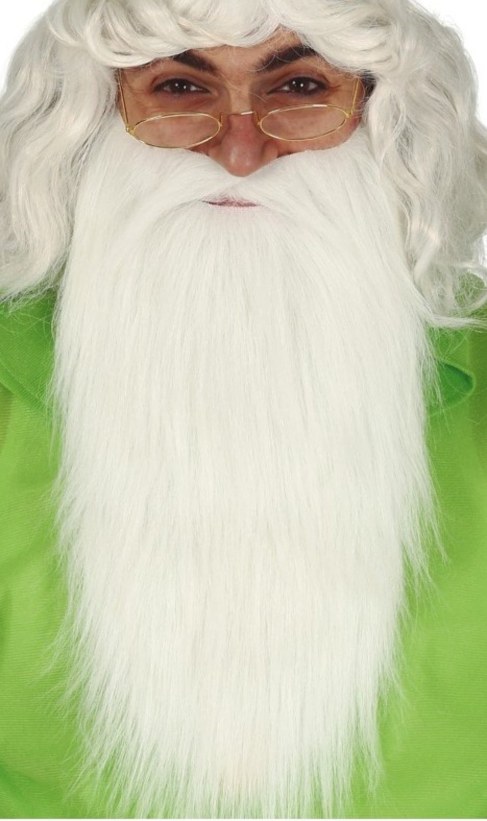 Bigode e Barba Branca Grande