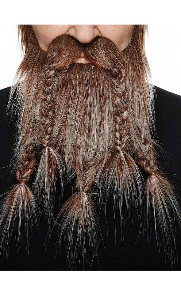 Bigode e Barba com Cabelos Brancos Profissional 061-LI