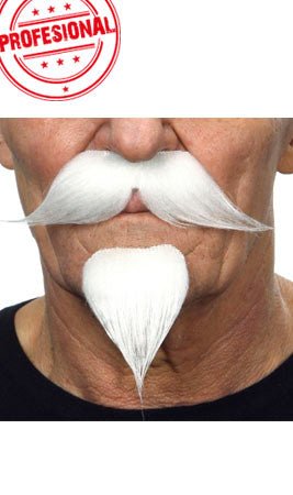 Bigode e Pera Branco Profissional 019-ME