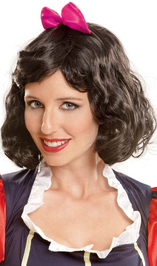 Peruca de Branca de Neve Preta