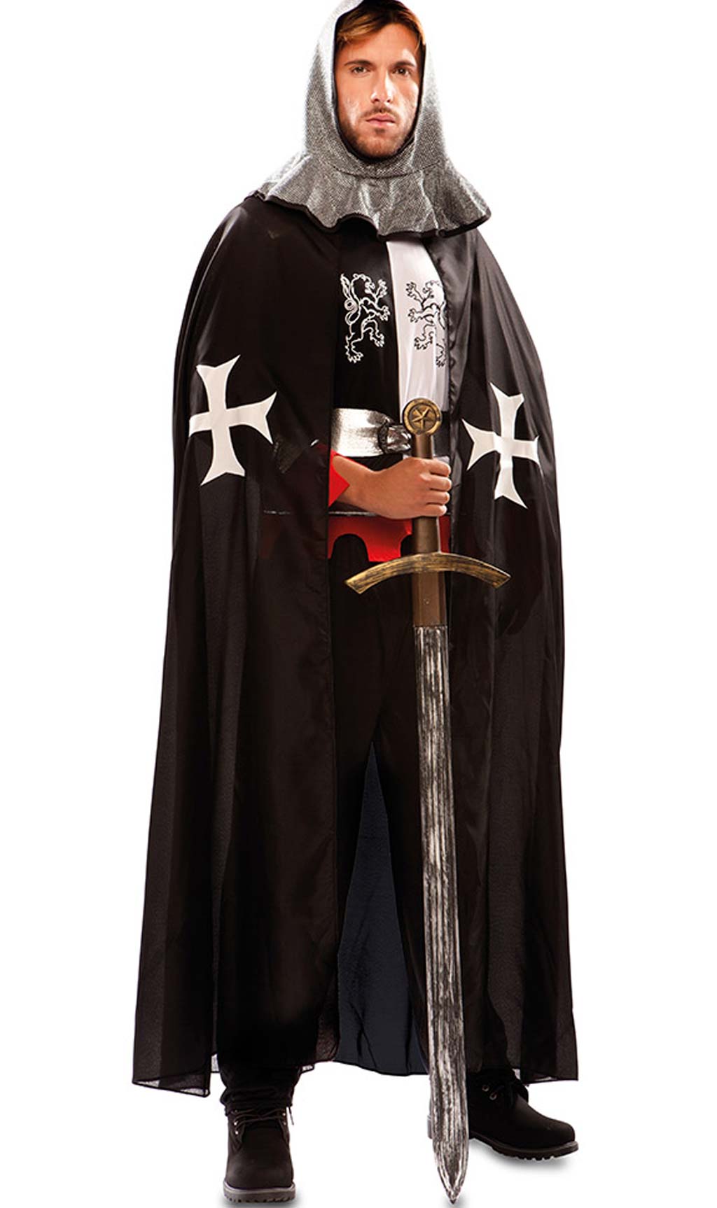 Capa de Cavaleiro Medieval Preta