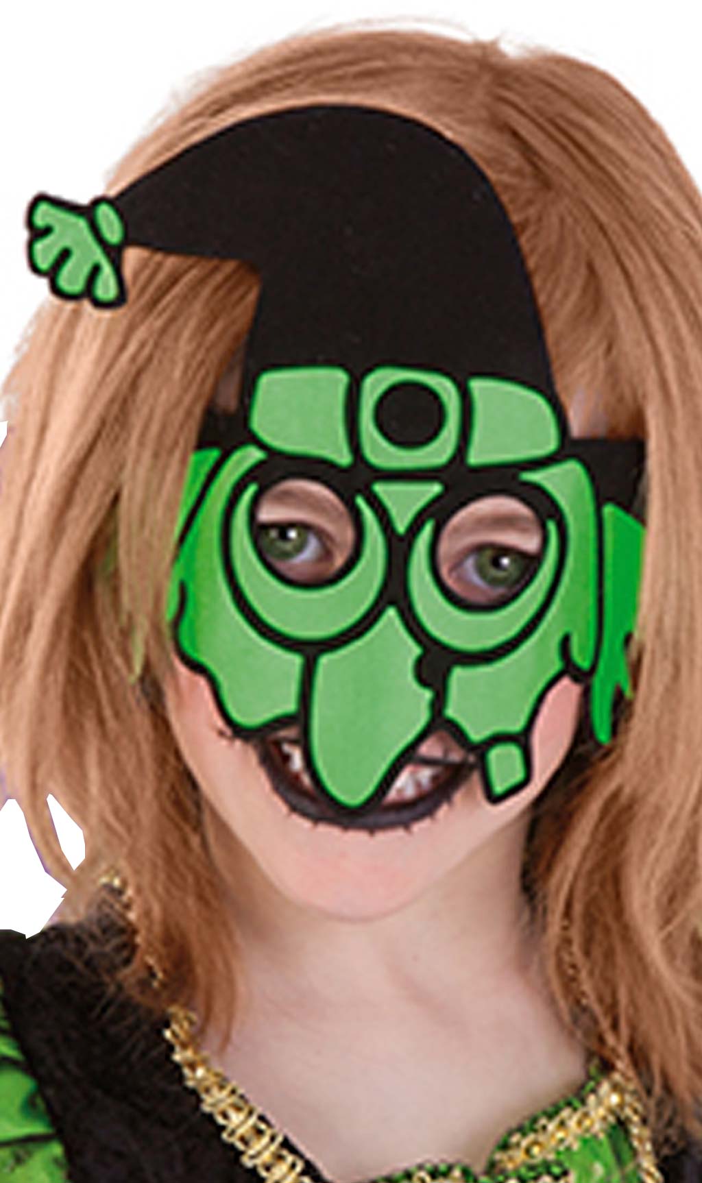 Máscara de Bruxa Divertida para criança