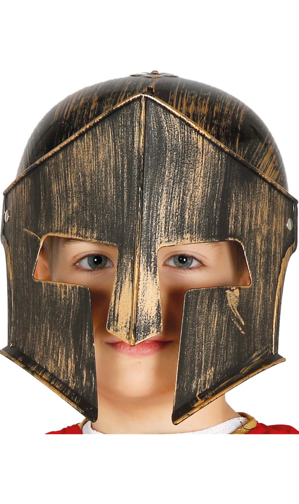 Capacete de Espartano em Bronze para Criança
