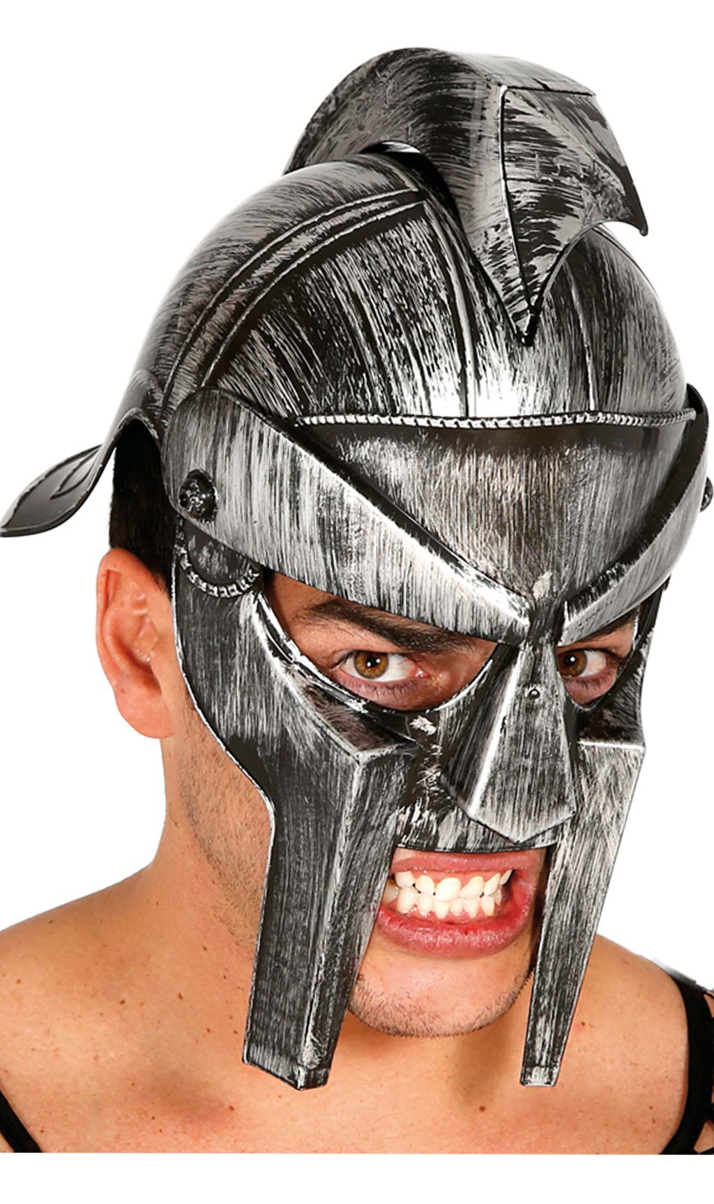 Capacete em Aço de Gladiador