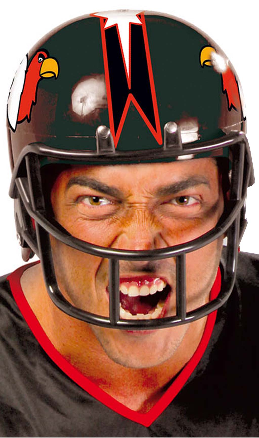 Capacete Preto de Rugby