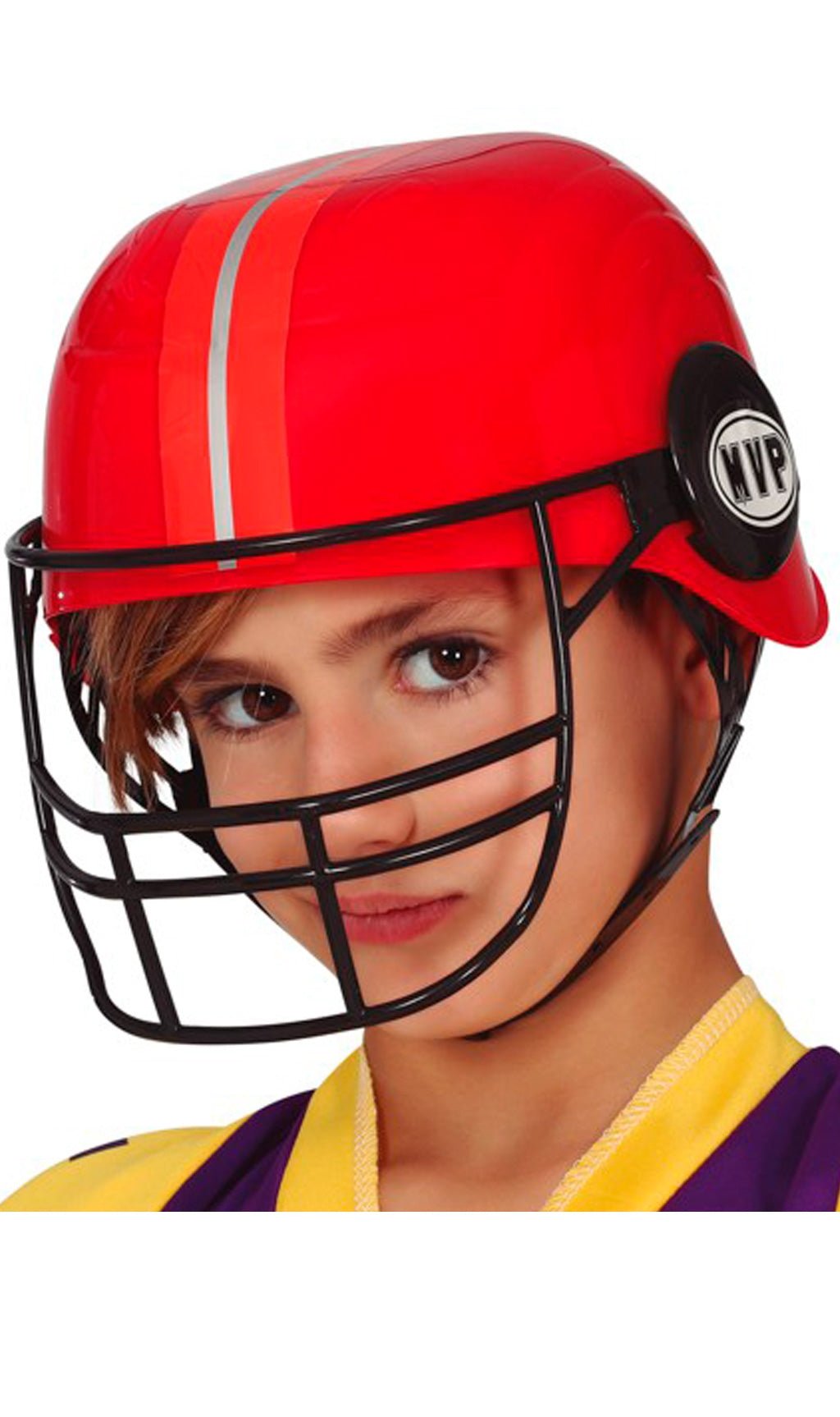 Capacete Vermelho de Rugby para criança