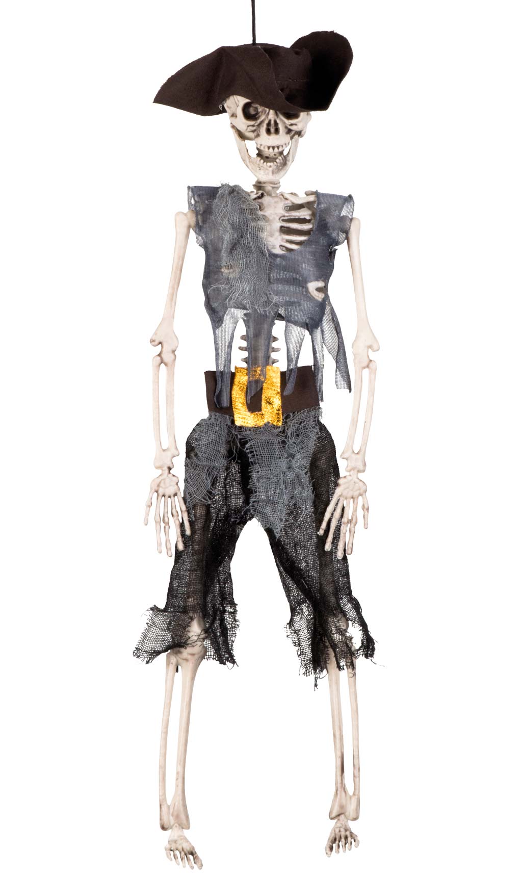 Esqueleto de Capitão Pirata Pendurado