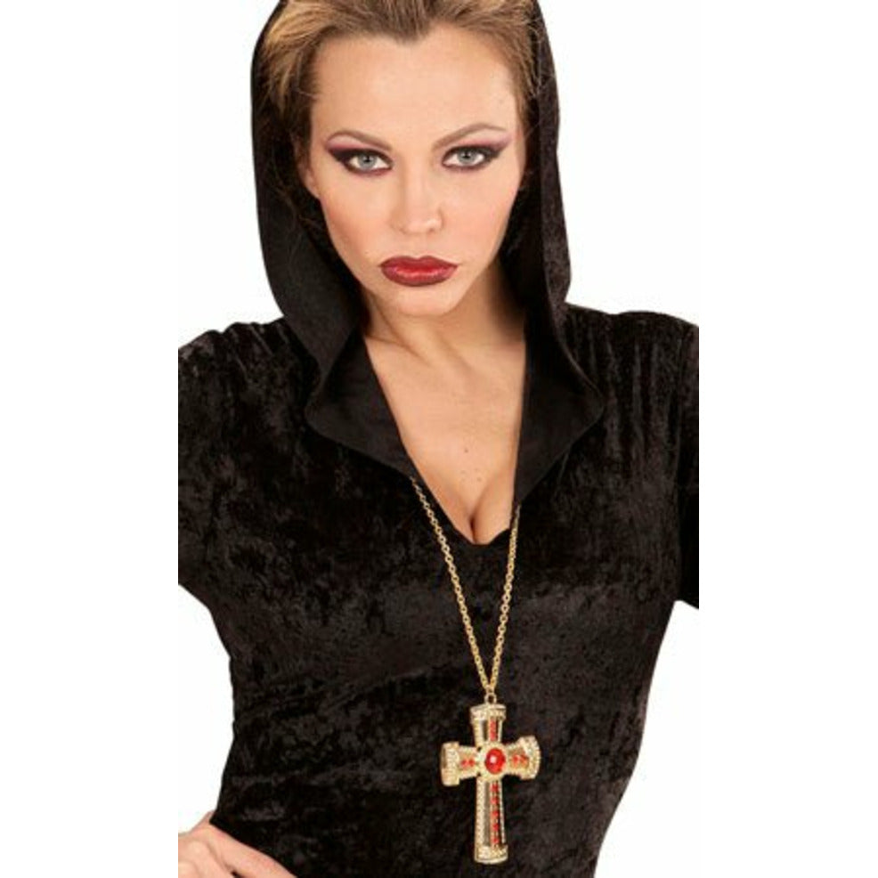 Collar Cruz Dorada | Don Disfraz